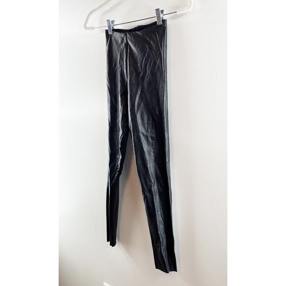 Commando Perfect Control Pull On High Rise Faux Leather Leggings Black XS - Picture 8 of 9